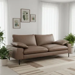 Sofa Leder ADELE braun