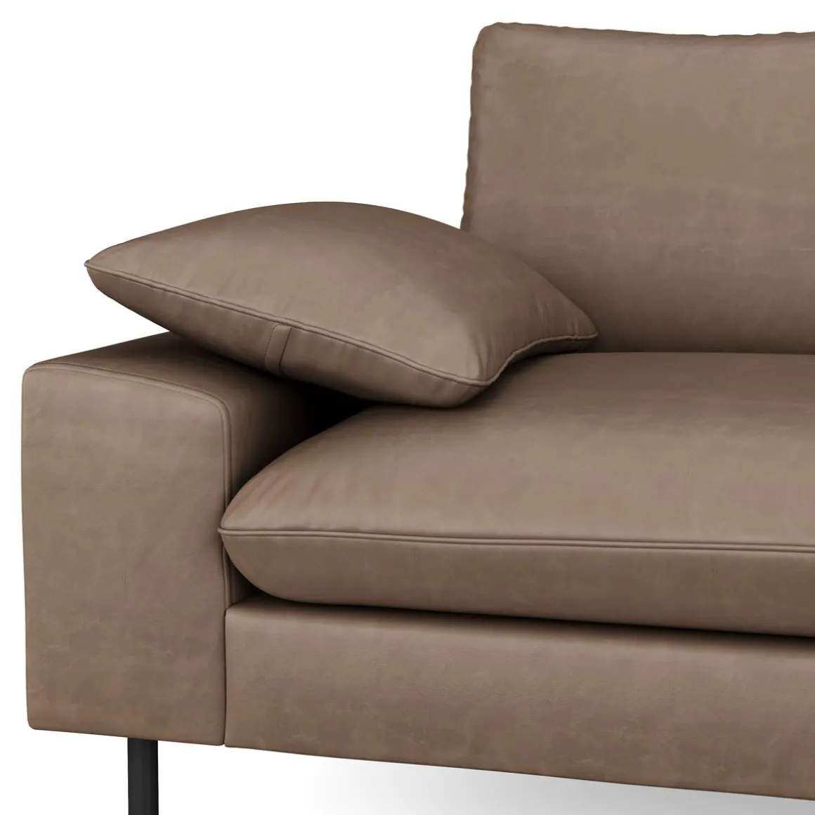 Sofa Leder ADELE braun