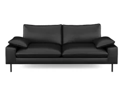 Sofa Leder ADELE schwarz