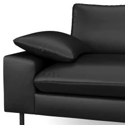 Sofa Leder ADELE schwarz