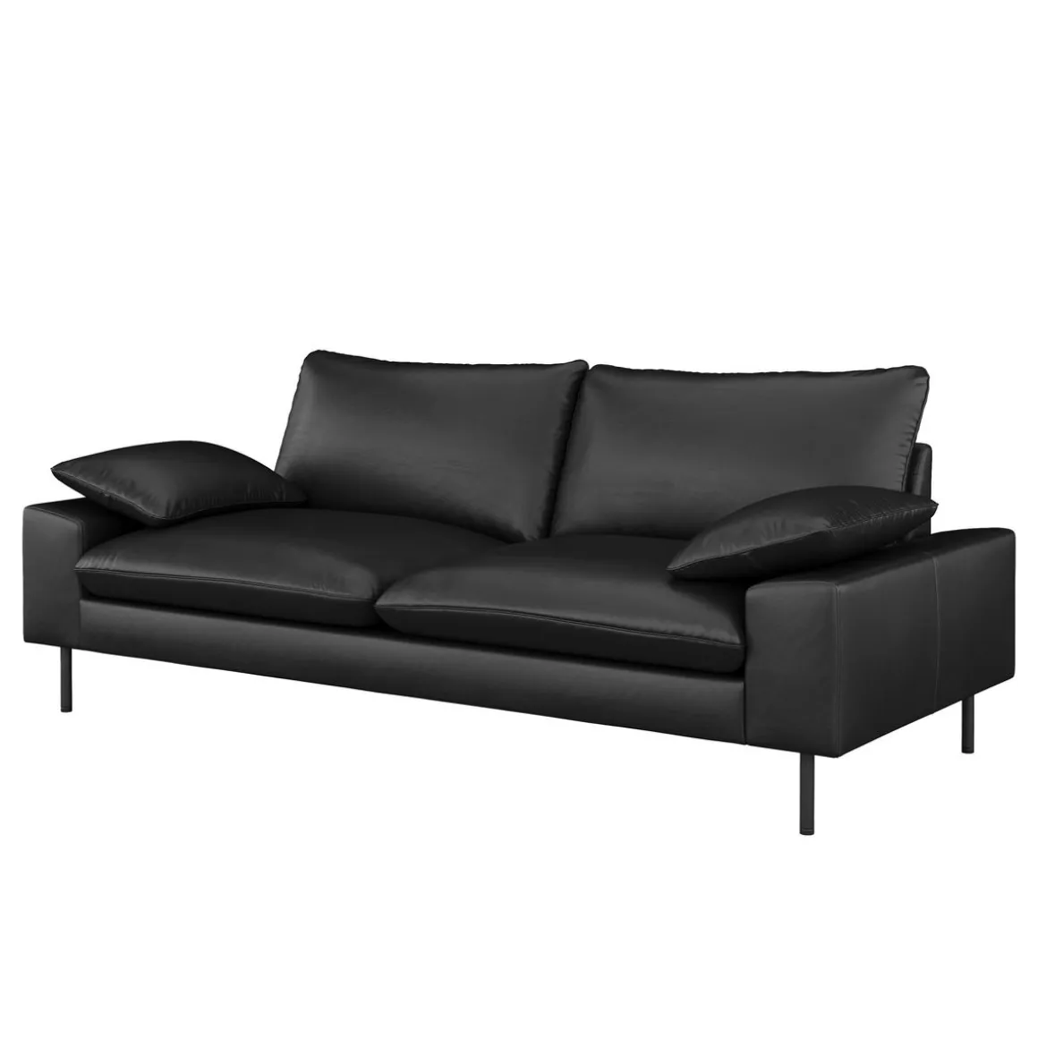 Sofa Leder ADELE schwarz