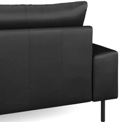 Sofa Leder ADELE schwarz