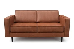 Sofa Leder DUKE 2-Sitzer braun