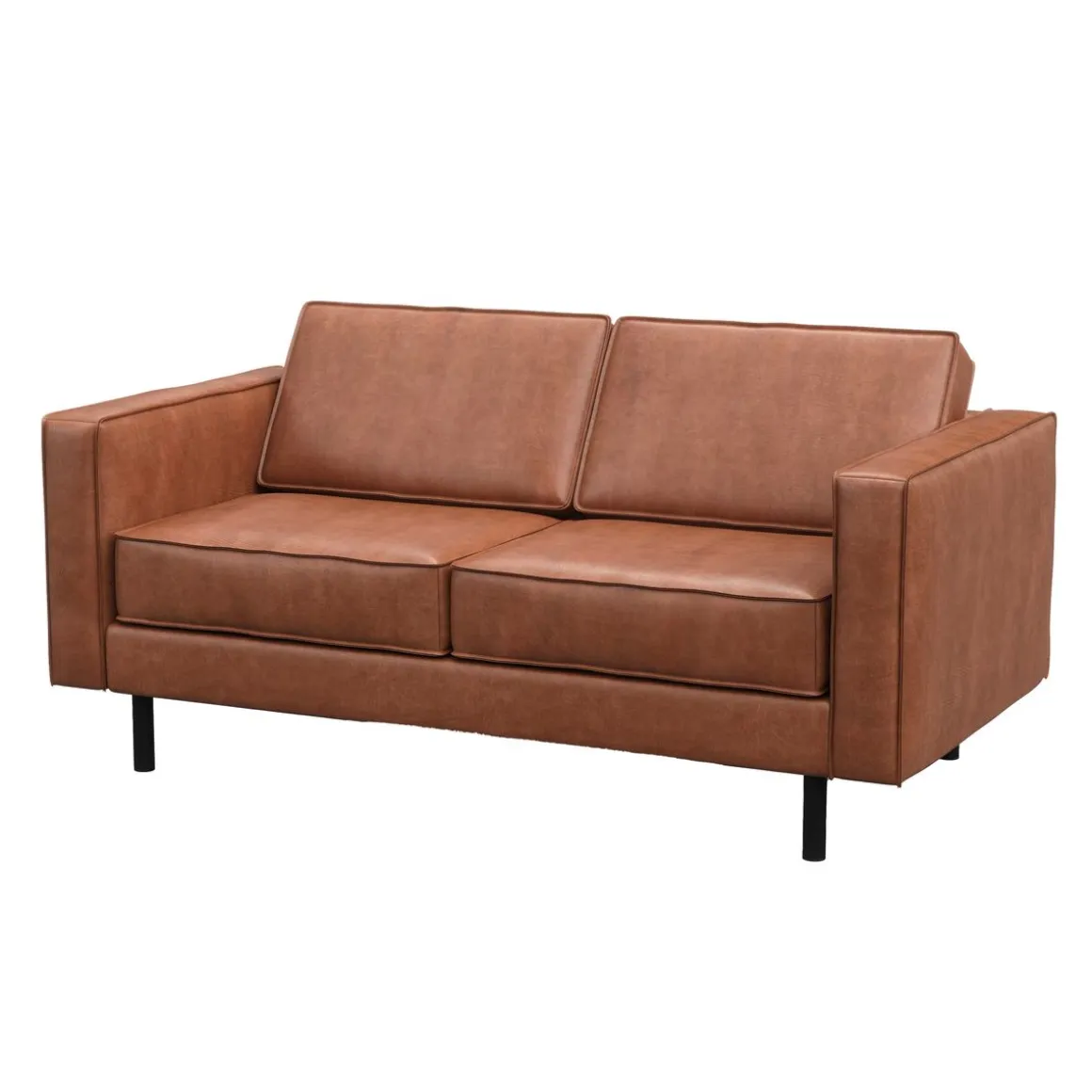 Sofa Leder DUKE 2-Sitzer braun