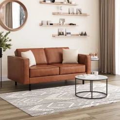 Sofa Leder DUKE 2-Sitzer braun
