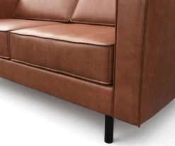Sofa Leder DUKE 2-Sitzer braun