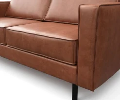 Sofa Leder DUKE 3-Sitzer braun