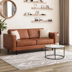 Sofa Leder DUKE 3-Sitzer braun