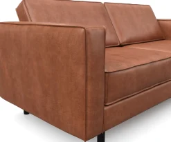 Sofa Leder DUKE 3-Sitzer braun