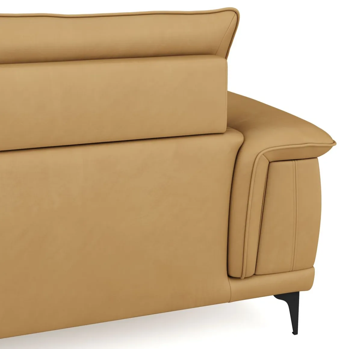 Sofa Leder GAVIN 3-Sitzer braun