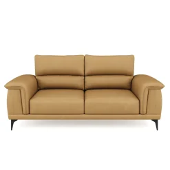 Sofa Leder GAVIN 3-Sitzer braun