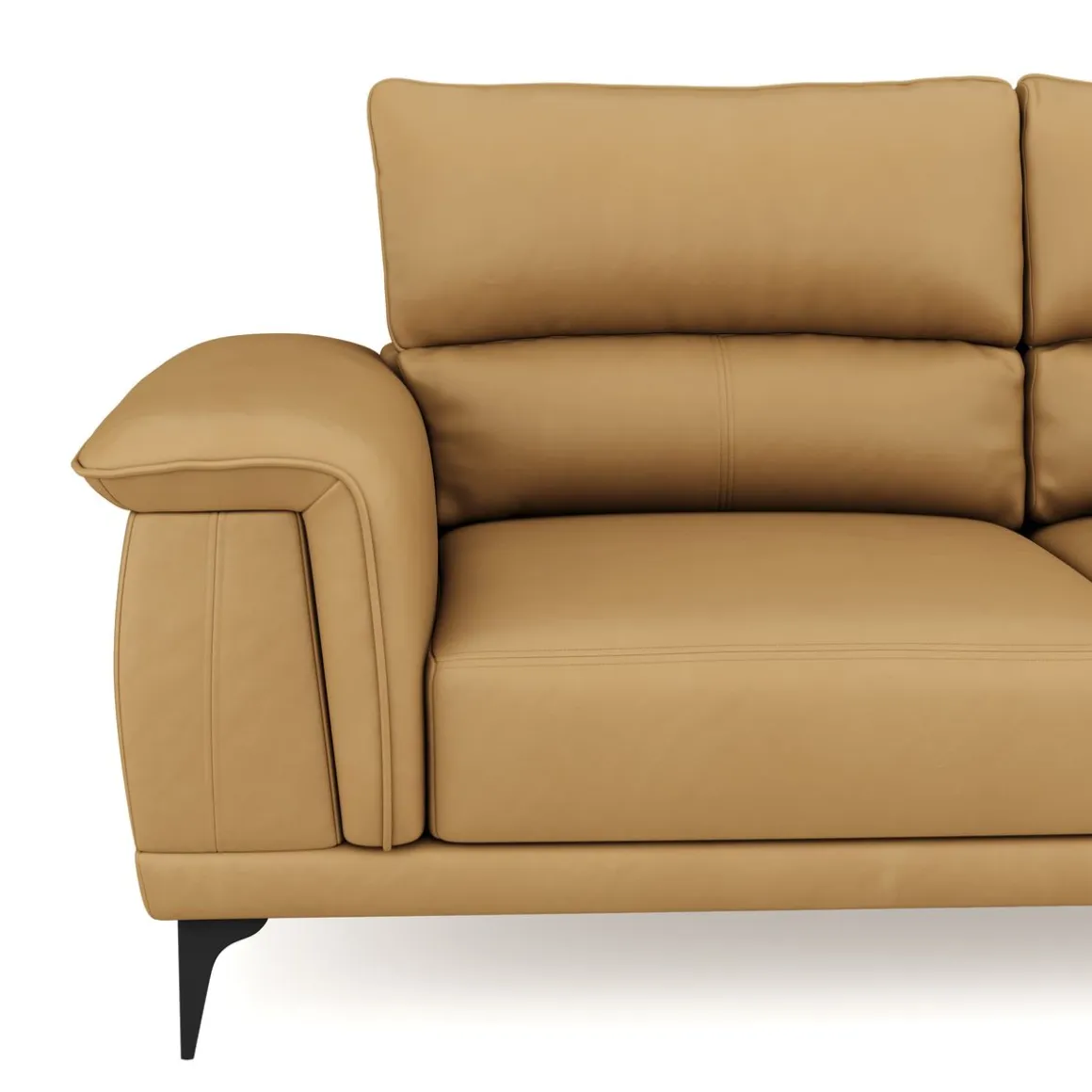 Sofa Leder GAVIN 3-Sitzer braun