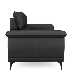 Sofa Leder GAVIN 3-Sitzer schwarz
