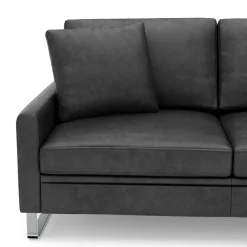 Sofa Leder GIAN 2-Sitzer anthrazit