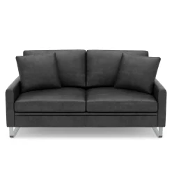 Sofa Leder GIAN 2-Sitzer anthrazit