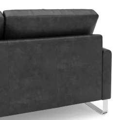 Sofa Leder GIAN 2-Sitzer anthrazit