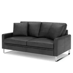 Sofa Leder GIAN 2-Sitzer anthrazit