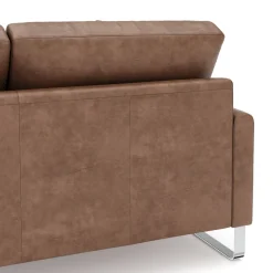 Sofa Leder GIAN 2-Sitzer braun