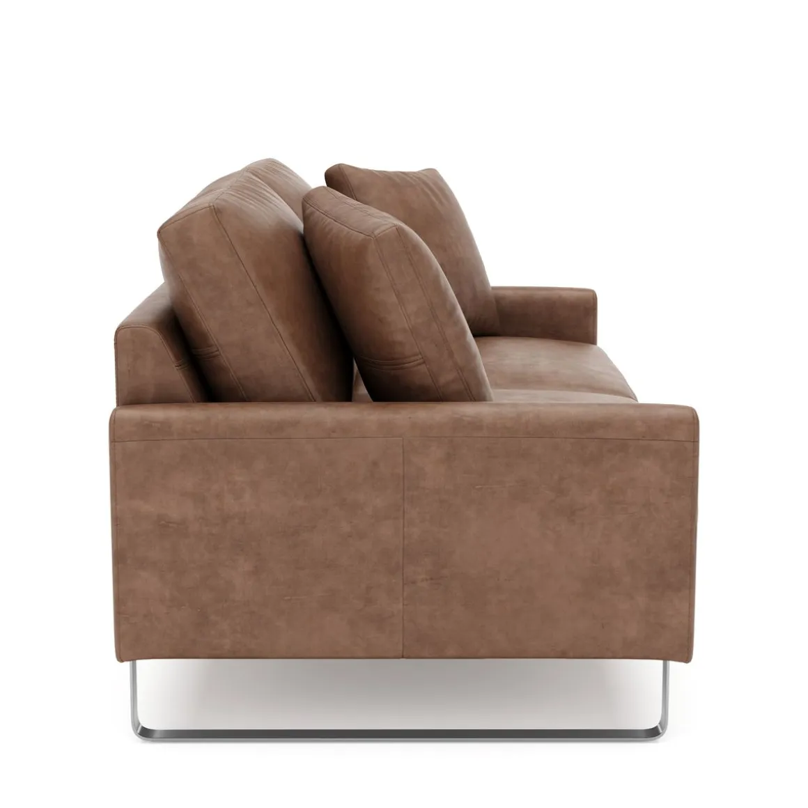 Sofa Leder GIAN 2-Sitzer braun