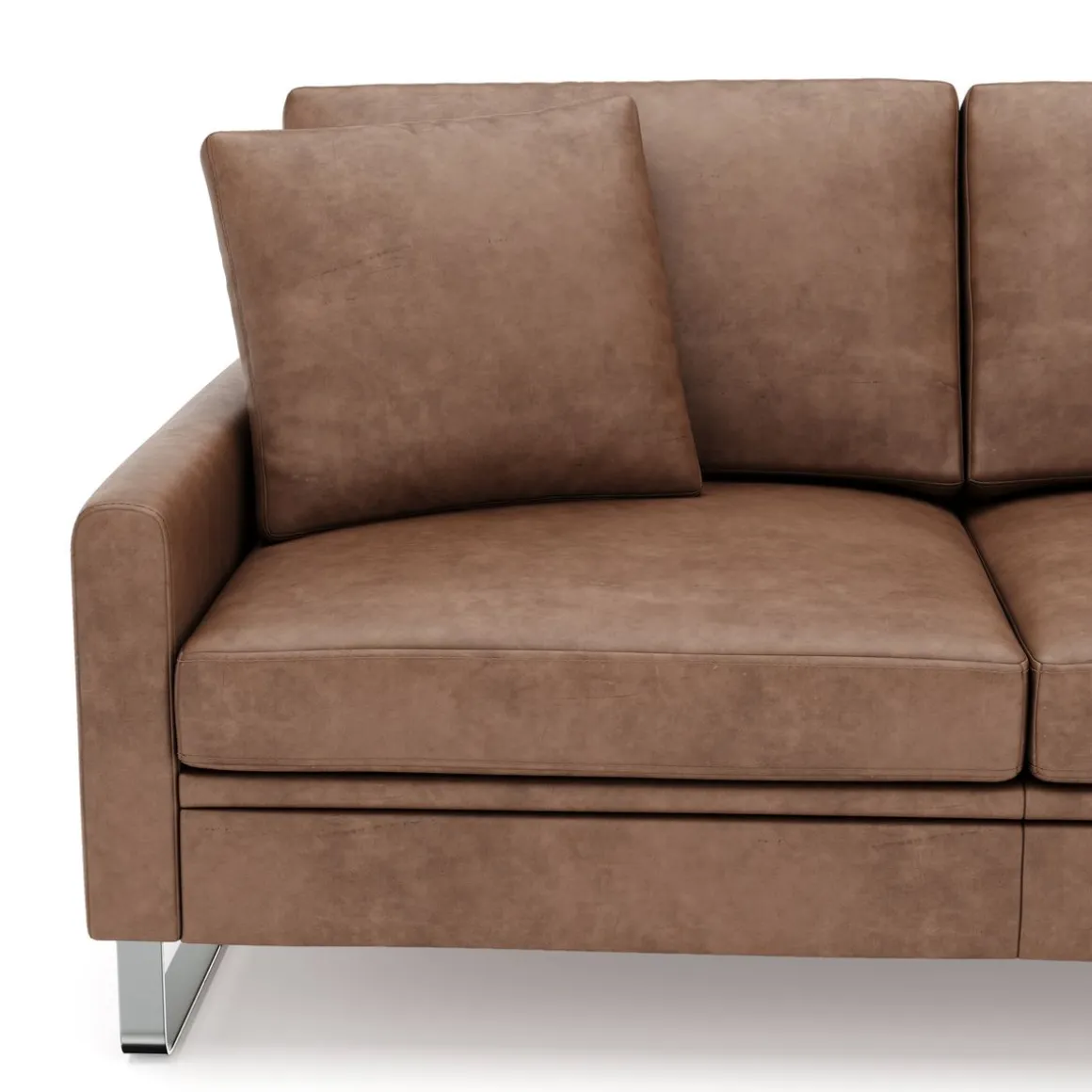 Sofa Leder GIAN 2-Sitzer braun
