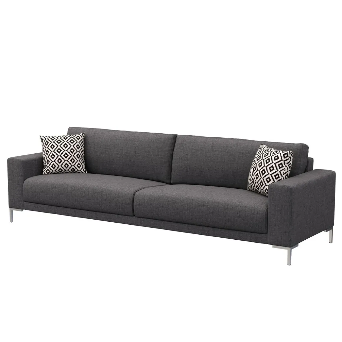 Sofa NOREEN 3-Sitzer anthrazit