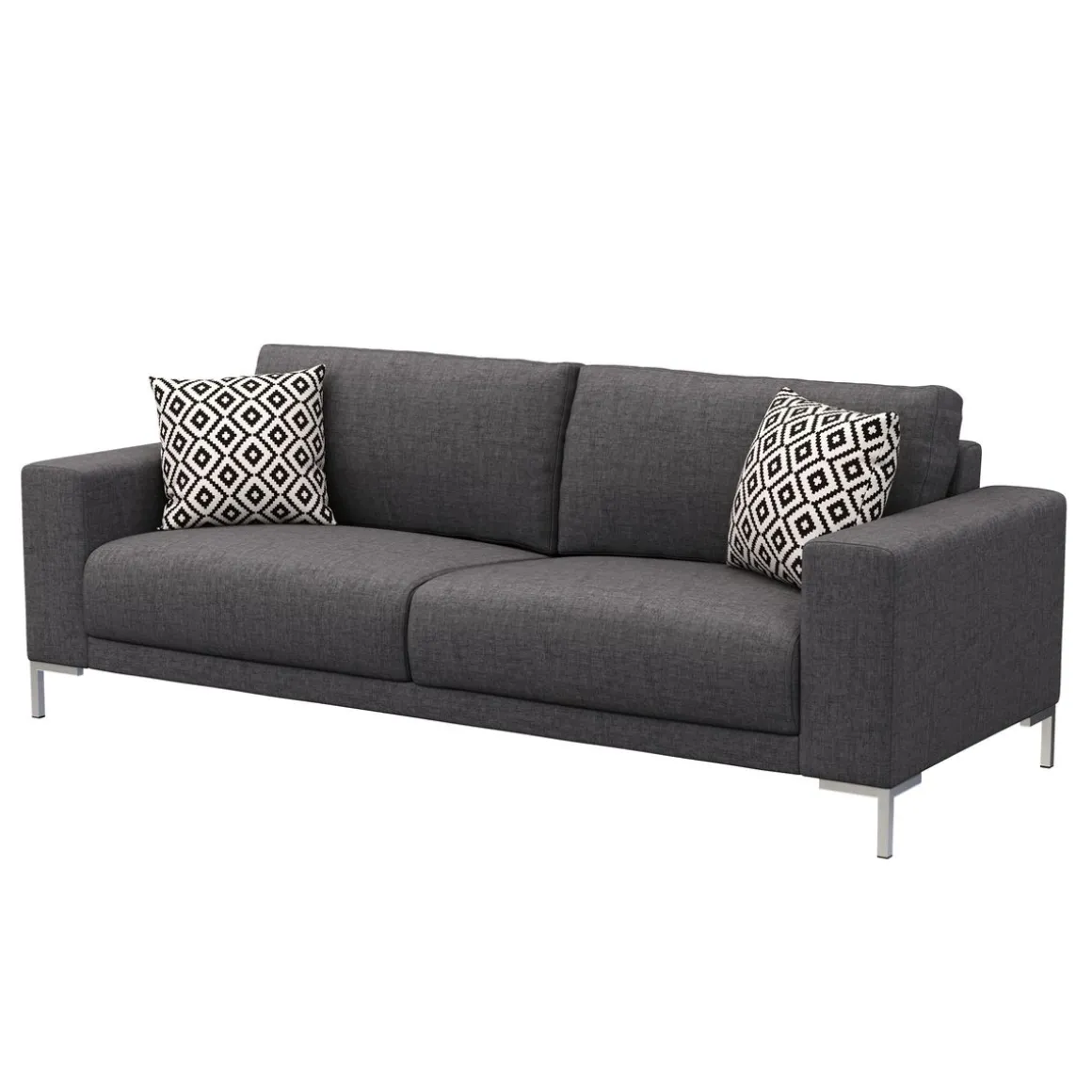 Sofa NOREEN 2-Sitzer anthrazit