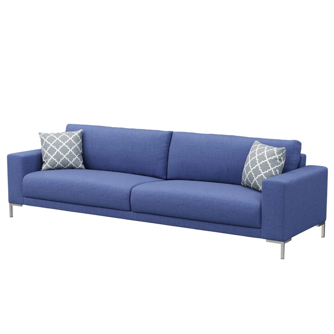 Sofa NOREEN 3-Sitzer blau
