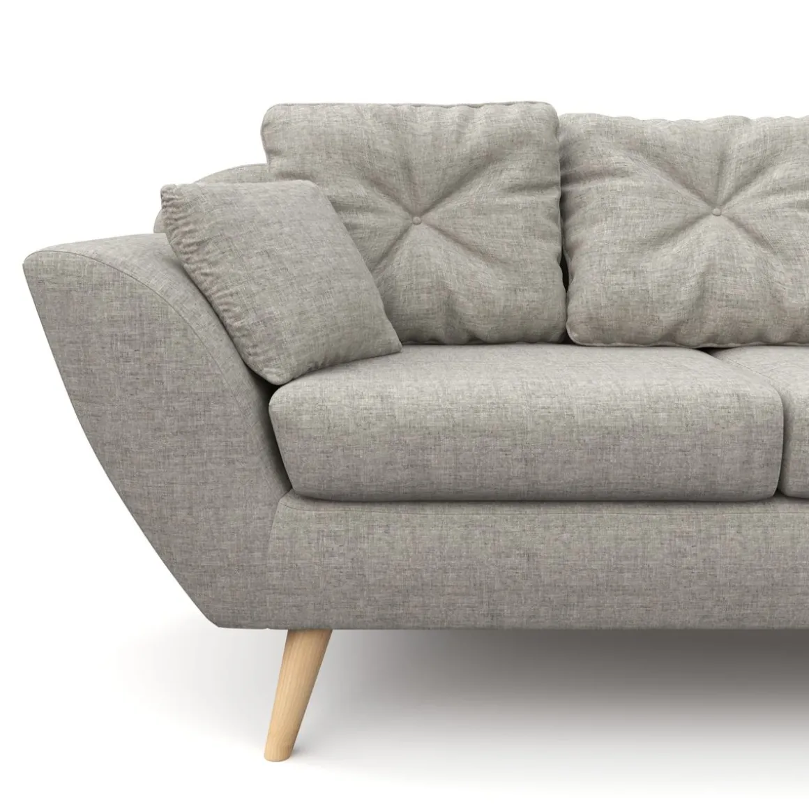 Sofa POSY 3-Sitzer grau