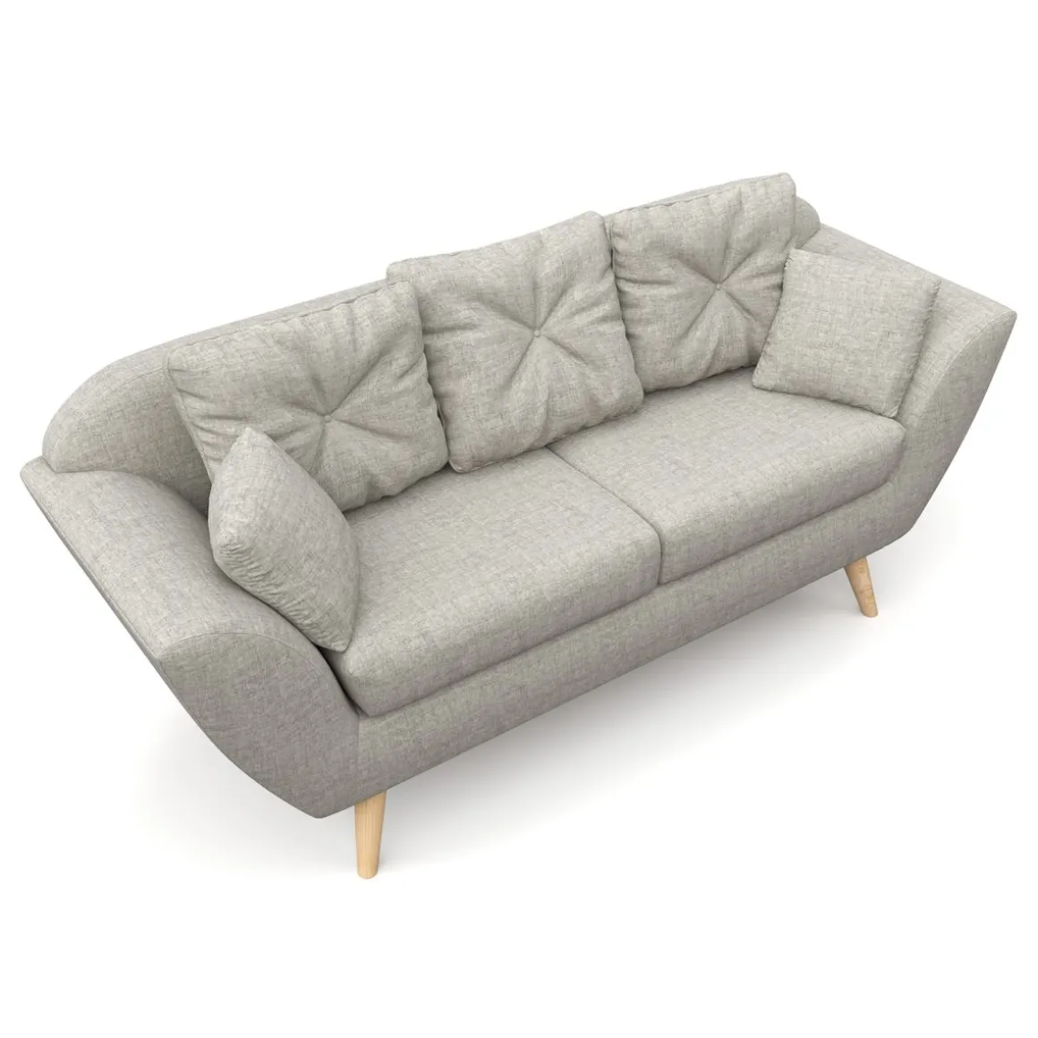 Sofa POSY 3-Sitzer grau