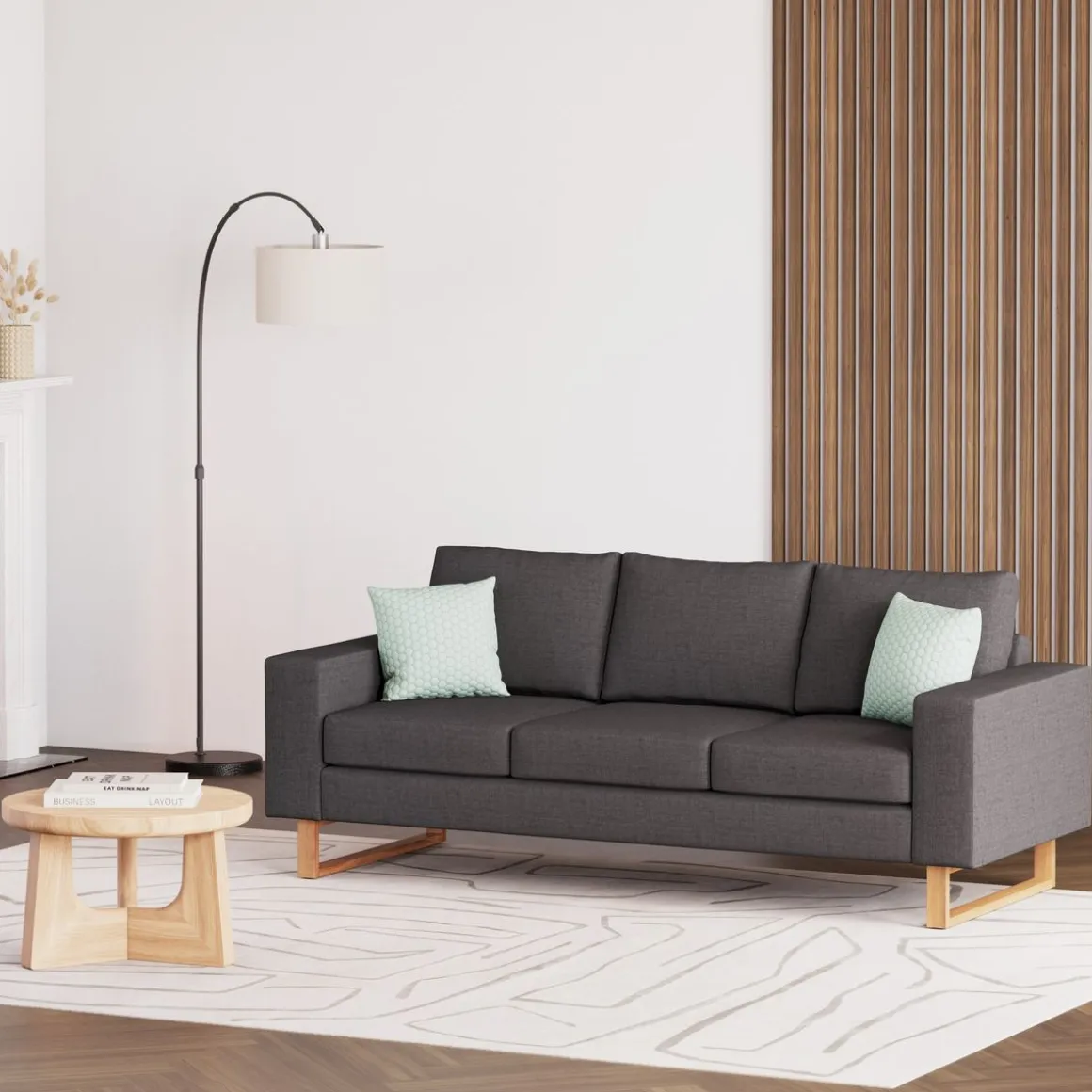 Sofa RONNY 3-Sitzer anthrazit