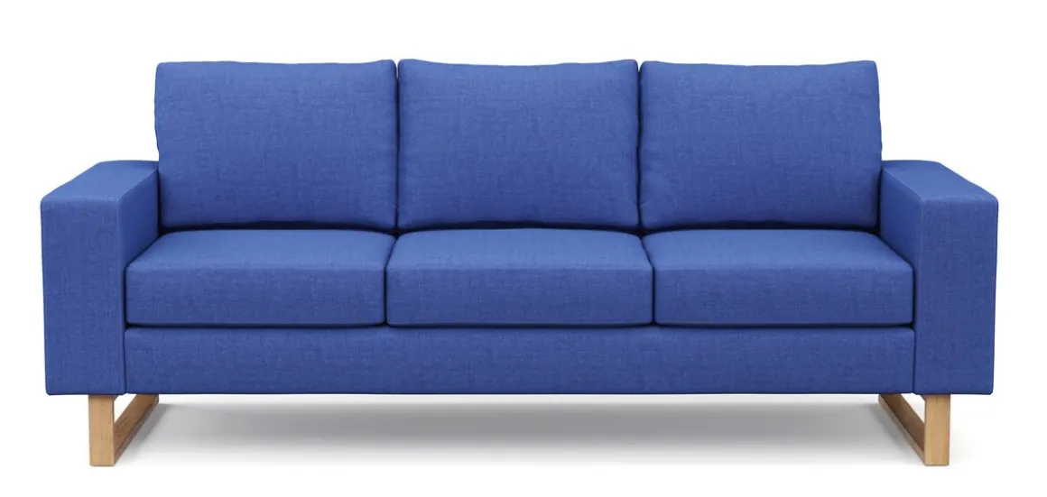 Sofa RONNY 3-Sitzer blau