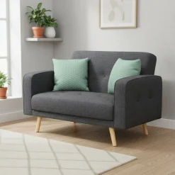 Sofa SAIDY 2-Sitzer anthrazit