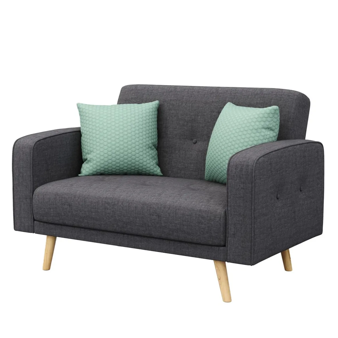 Sofa SAIDY 2-Sitzer anthrazit