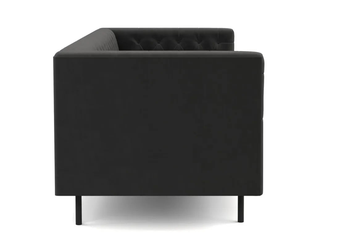 Sofa Samt CEDRIC 3-Sitzer anthrazit