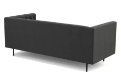 Sofa Samt CEDRIC 3-Sitzer anthrazit