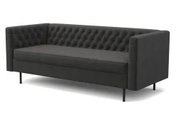 Sofa Samt CEDRIC 3-Sitzer anthrazit