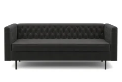 Sofa Samt CEDRIC 3-Sitzer anthrazit