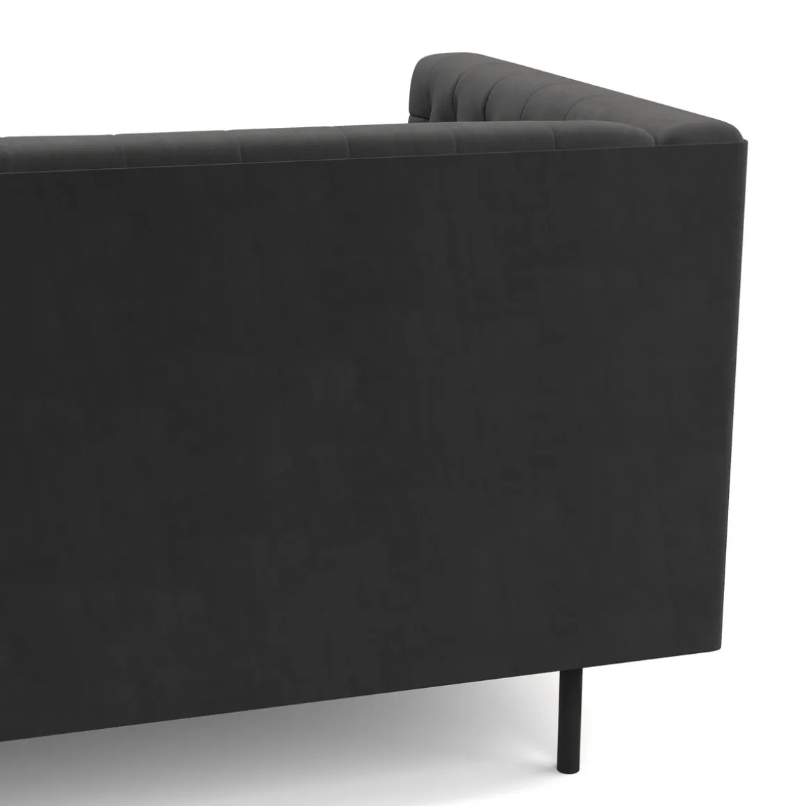 Sofa Samt CEDRIC 3-Sitzer anthrazit