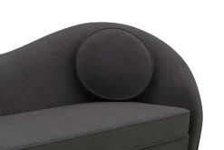 Sofa Samt DAPHNE 2-Sitzer anthrazit