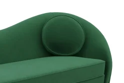 Sofa Samt DAPHNE 2-Sitzer dunkelgrün