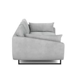 Sofa Samt DIYA hellgrau