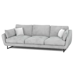 Sofa Samt DIYA hellgrau