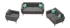 Sofa Set BAYLEE anthrazit