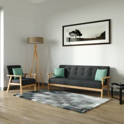 Sofa Set EDDY anthrazit