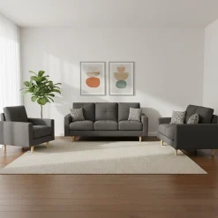 Sofa Set KAILY anthrazit