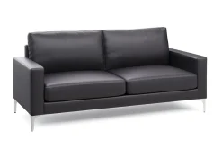 Sofa Set Leder LEX schwarz