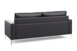 Sofa Set Leder LEX schwarz