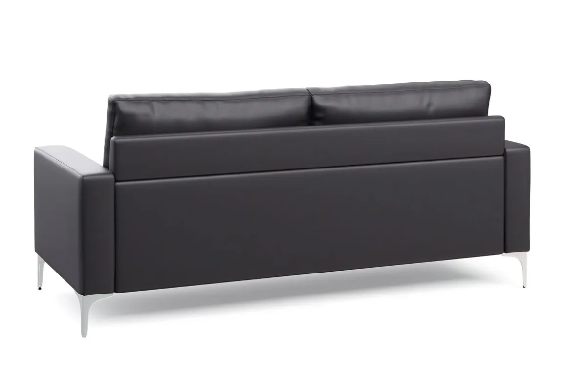 Sofa Set Leder LEX schwarz