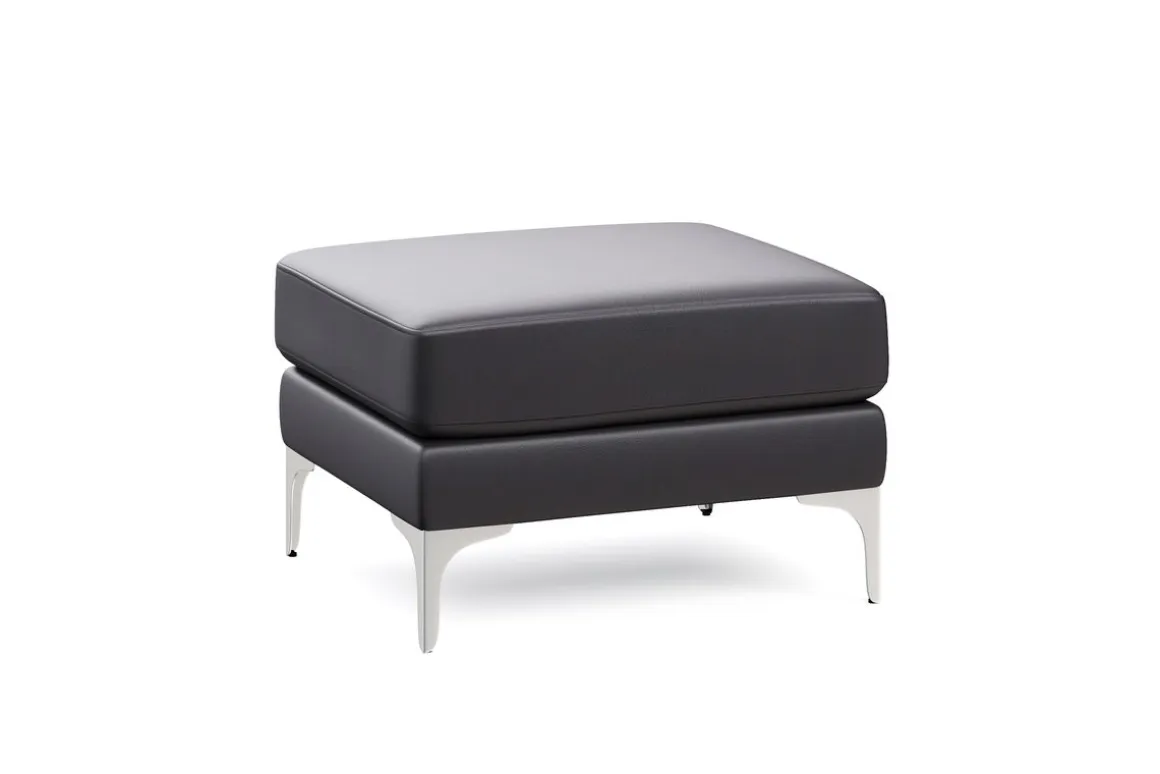Sofa Set Leder LEX schwarz