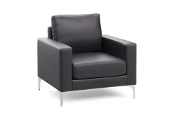 Sofa Set Leder LEX schwarz